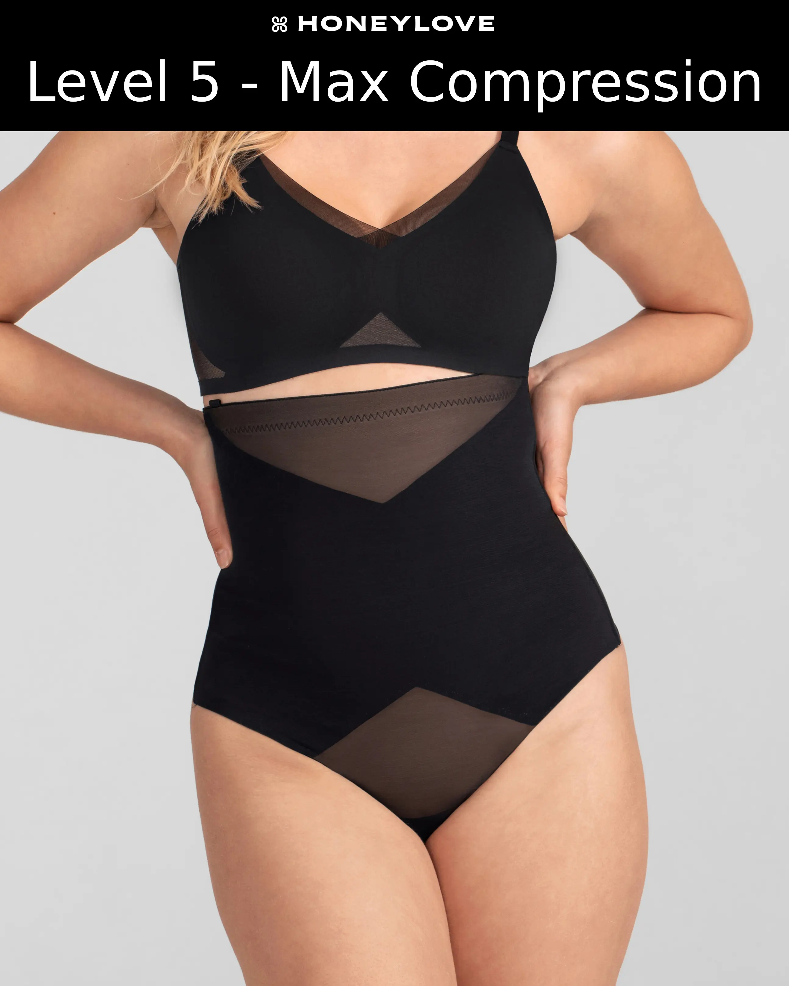 Honeylove SuperPower Thong - Level 5 Maximum Support Shapewear for Women