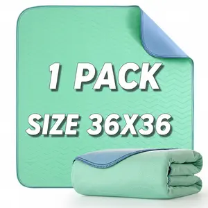 EVERBETTERUS 36” x 36” Extra Heavy Absorbency Washable Underpads, Waterproof Quick Drying Nursing Pads Incontinence Bed Pads, Reusable Washable Pee Pads for Dogs, Diaper Changing & Adults, 1 Pack