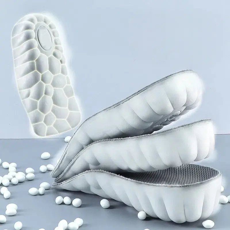 Unisex Cushioned Insole, Breathable EVA Foam Height Increasing Pad for Shock Absorption and Odor Control Support, Height Boosters, Ethylene Vinyl Acetate, Gray 1.5 Cm / 0.591 In, Shockproof, All Purpose Insoles, Soft Cushioned Insoles