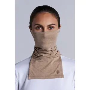 Key West Sun Neck Gaiter | Dark Taupe Heather