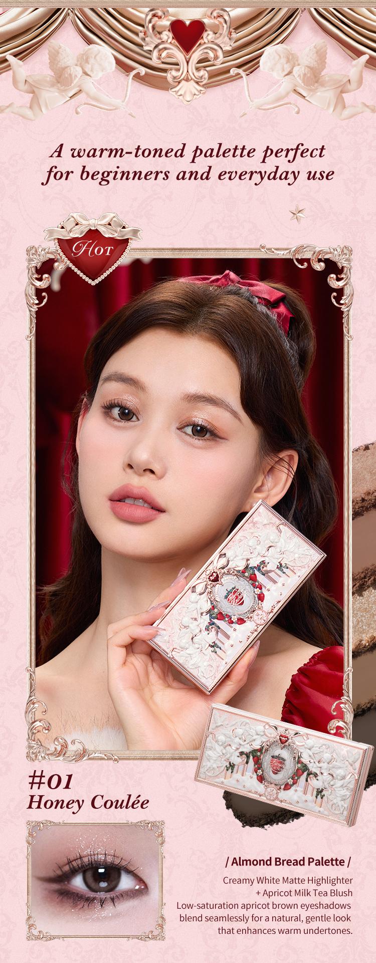 Flower Knows Strawberry Cupid Collection Makeup Palette, Matte, Shimmer, all-in-one Palette, Blush, Longlasting, High Pigment, Ideal For Office, Travel or Date Flower Knows Strawberry Cupid Collection Makeup Palette, Matte, Shimmer, all-in-one Palette, Blush, Longlasting, High Pigment, Ideal For Office, Travel or Date