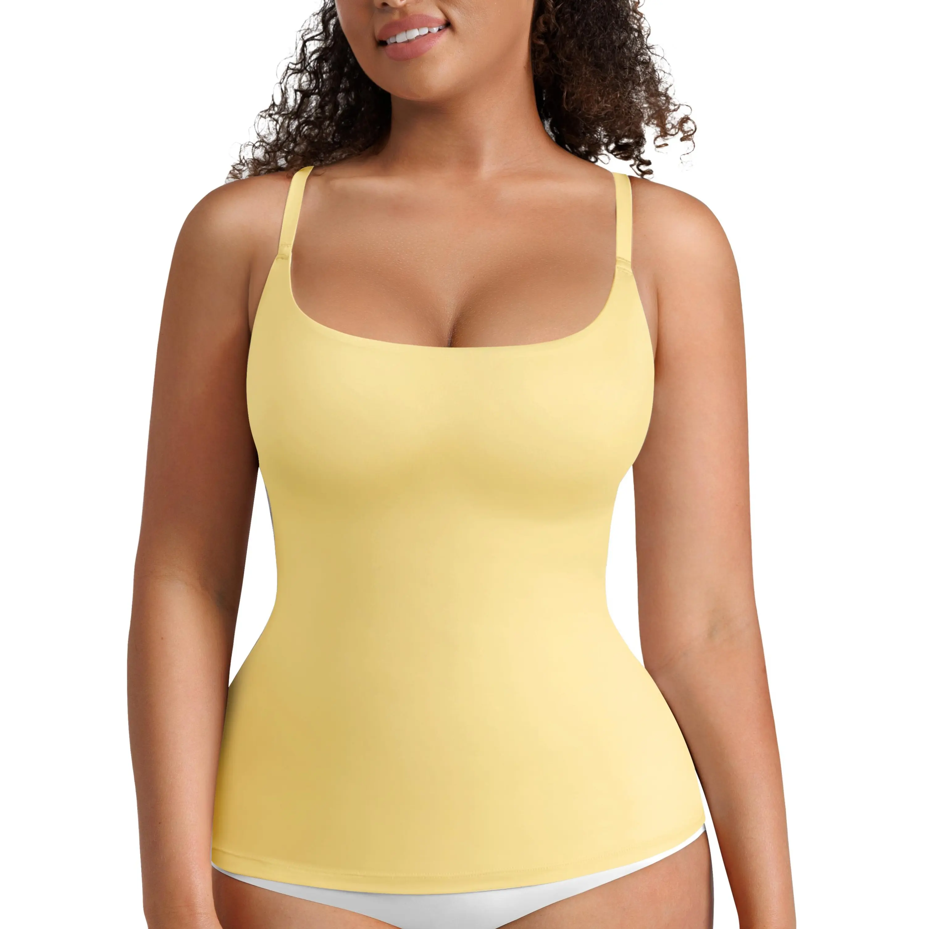 FeelinGirl #live 1 Women’s Shapewear Tank Tops - Scoop Neck Cami Tops for Women Compression Shirt