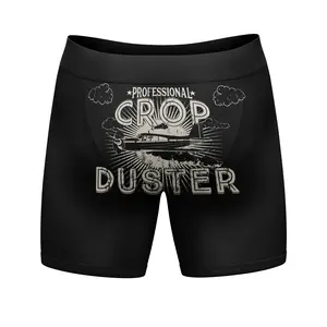 Professional Crop Duster Mens Boxers Funny Stinky Fart Bathroom Humor Hilarious Novelty Underwear Funny Graphic Boxers Funny Adult Humor  Mens Novelty Boxer Briefs Black
