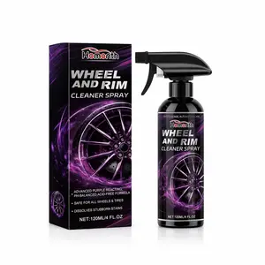 Wheel and Tire Cleaner 120ml Tough Grime Grime Remover Brake Dust Iron Remover Acid Wheel Cleaning Dust Proof for Bmw Mercedes Audi and Porsche Wheels