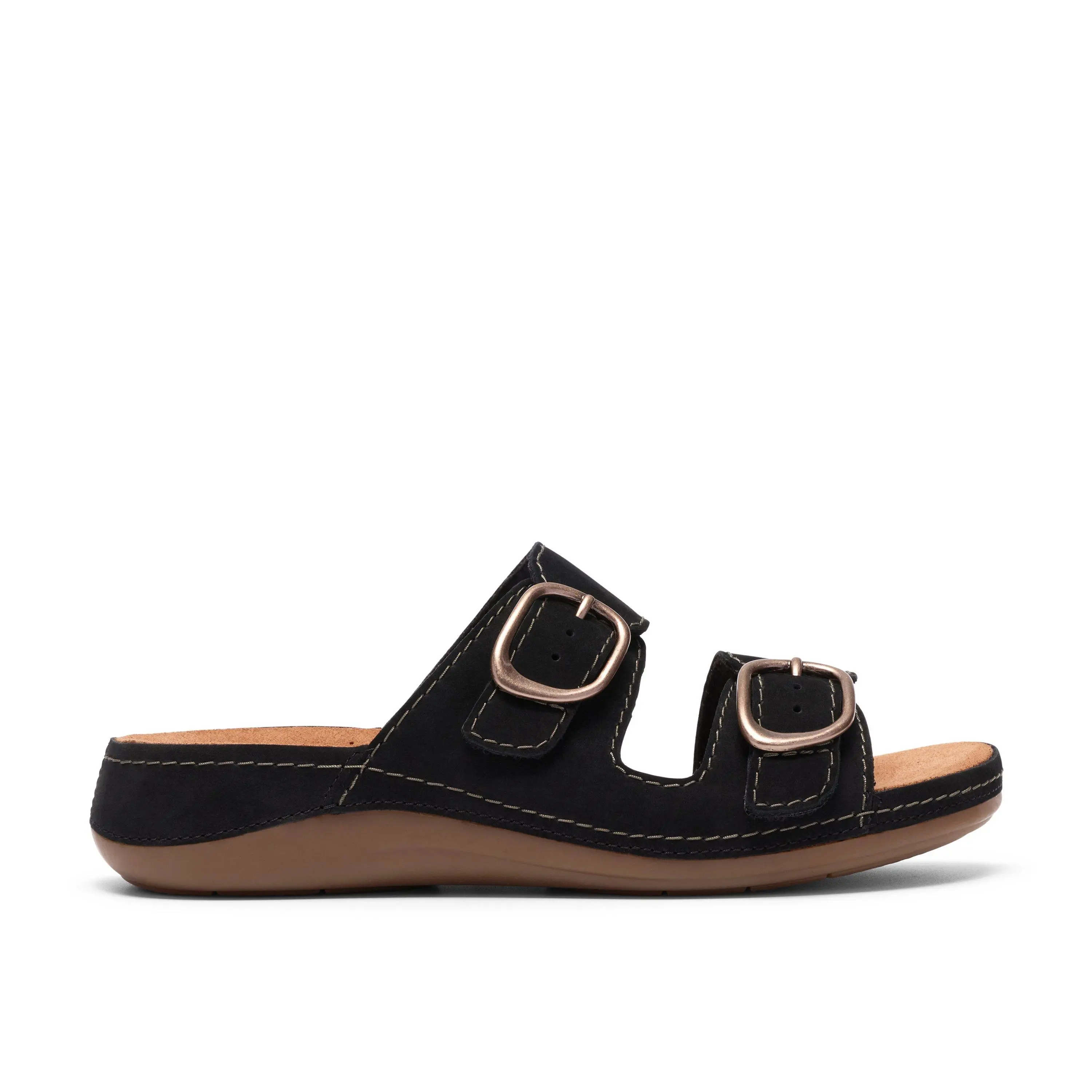 Clarks Womens Cecily Step Flat Sandals,Sliders