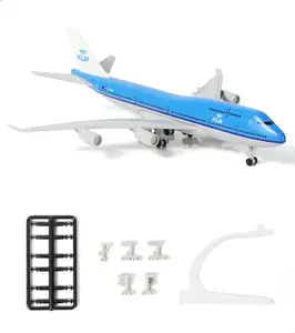 Boeing 747 KLM Royal Dutch 1:400 Model 16CM - "City of Bangkok" Blue Crown, Oldest 747 Operator, Aviation Gift
