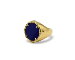 Blue Medallion Ring