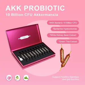 Perseek Akkermansia muciniphila Probiotic 100M CFU – Clinically Studied Strain + Berberine & Green Tea Extract – Liquid Metabolic & Gut Health Support – 15mL x 10 Vials