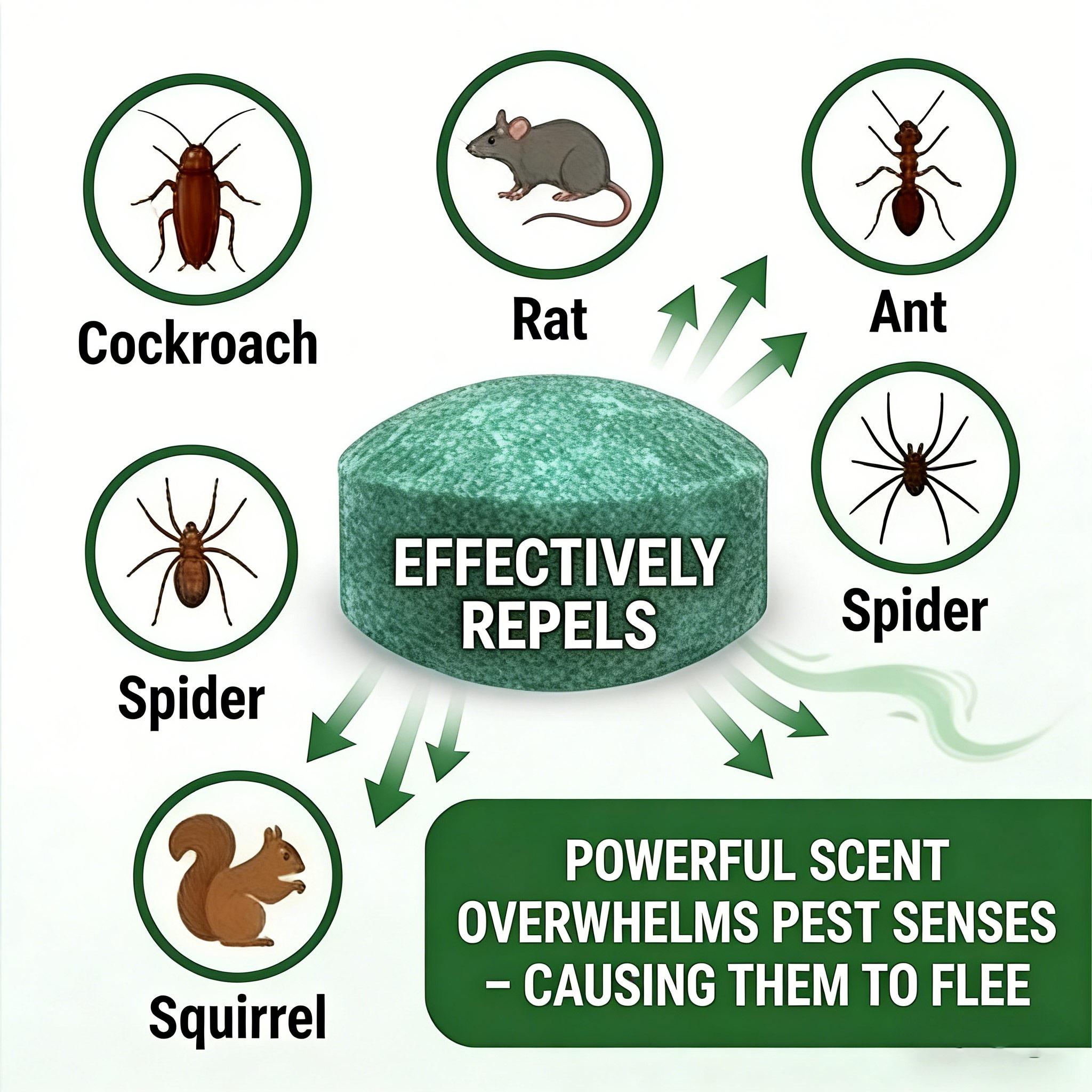 12 - Pack Popular & Trusted Peppermint Oil Mouse Repellent! Fast - acting, all - in - one formula powerfully and safely deters rats, mice, ants & more. Eco - friendly, cost - effective,and user - friendly.Long - lasting