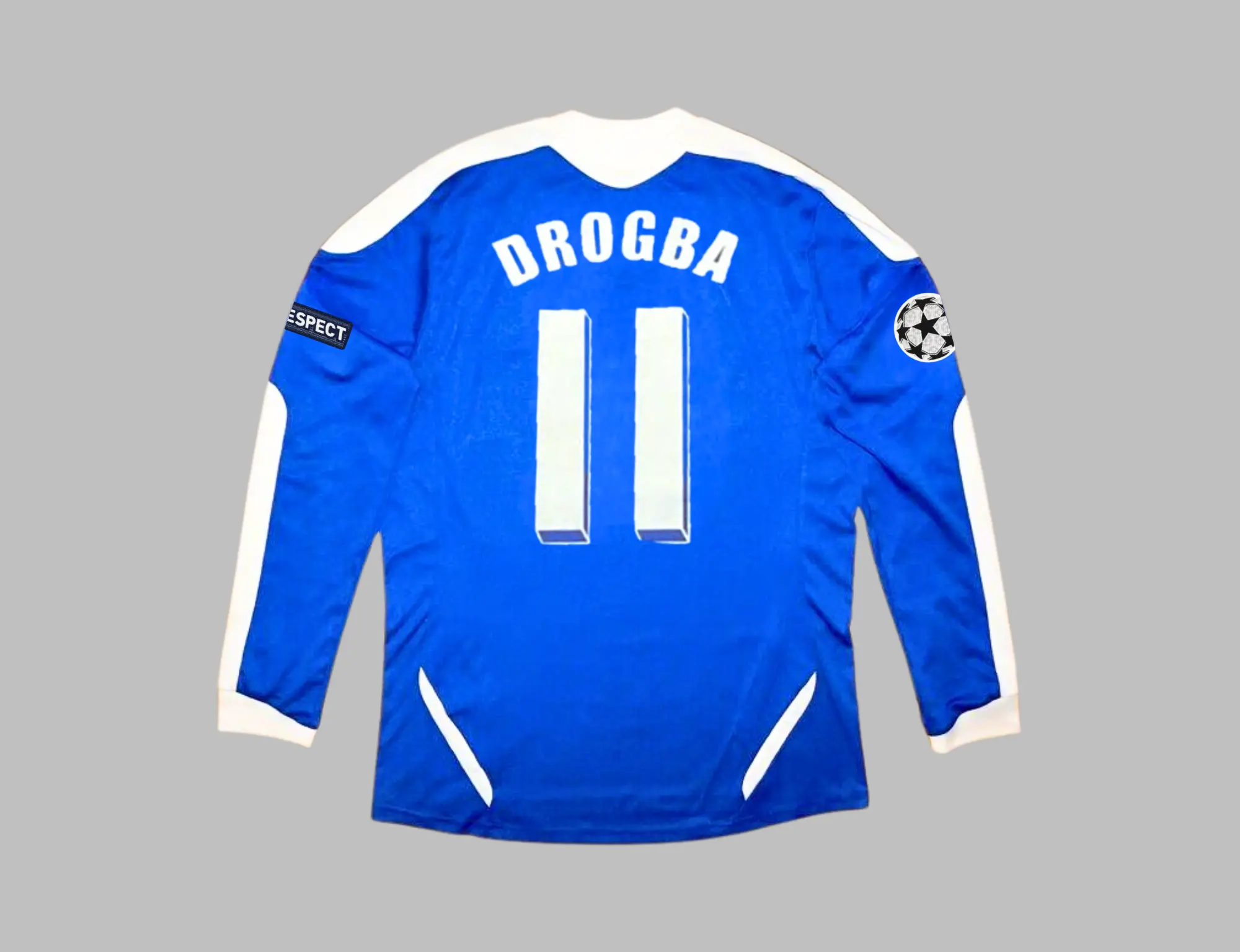 RETRO 2012 DROGBA #11 FINAL HOME LONG SLEEVE SHIRT