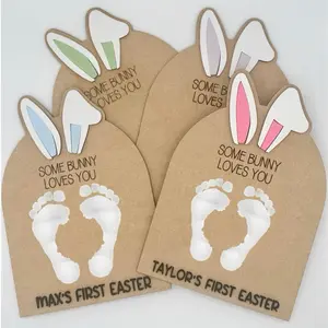 Wood Easter sign, First Easter, Baby Easter, Personalized gift