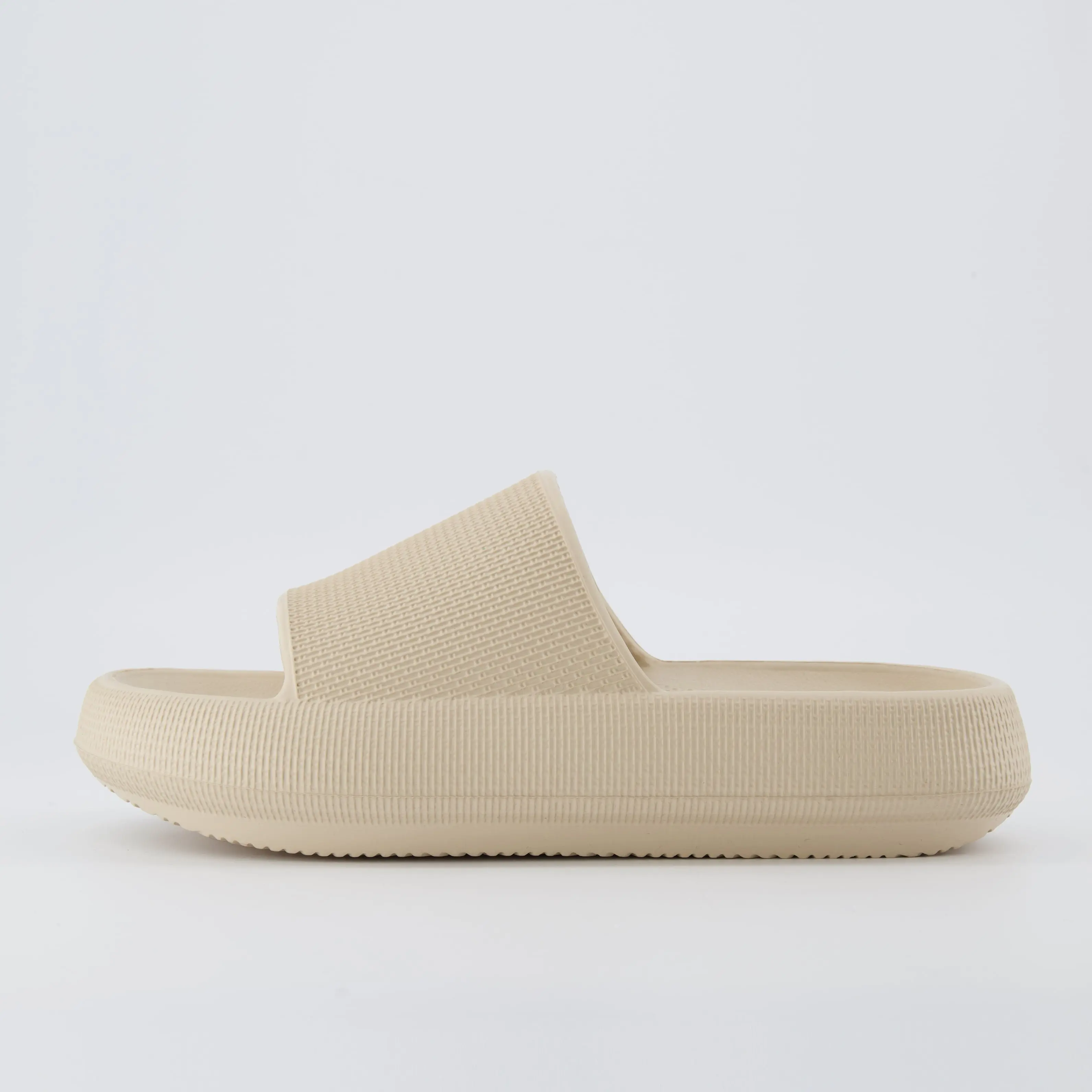 Cushionaire Women's Feather Cloud Slide - Soft and Squishy Pillow Slide Sandal for Women, Comfy Waterproof Footwear for Indoor & Outdoor Use