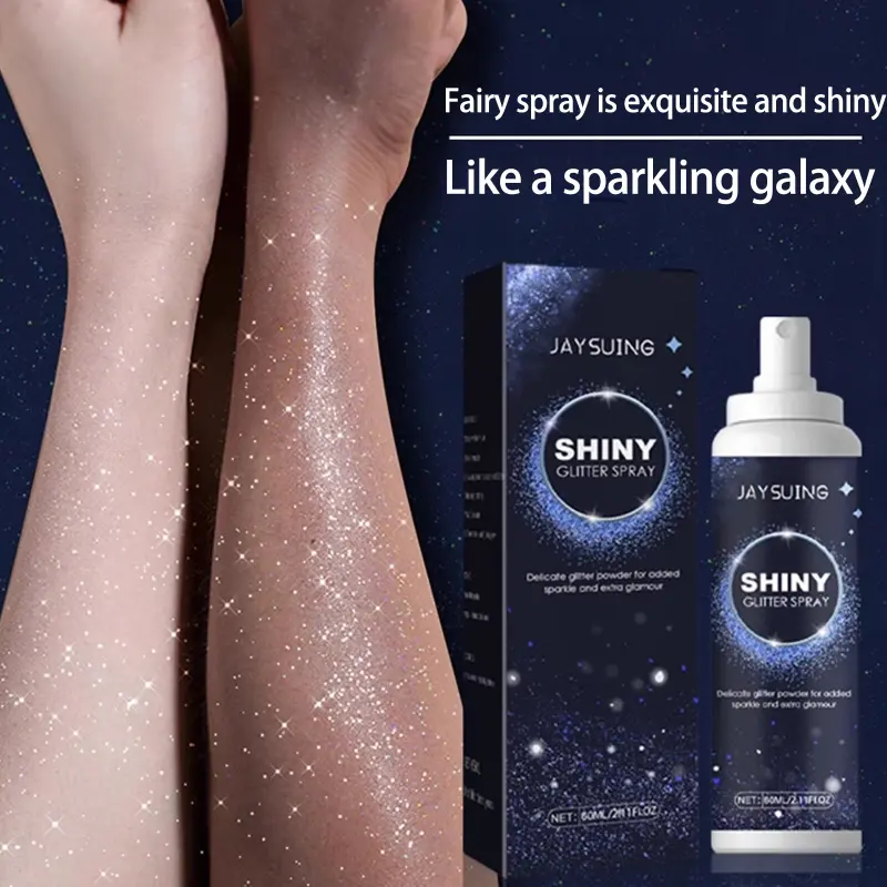 Glitter Spray, Body Glitter Spray,Hairspray Hair Glitter, Glitter for Body & Hair