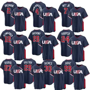 Custom USA Baseball 2026 World Baseball Classic Jersey – Navy Stitched Team Fan Shirt, Men & Youth Professional Game Day Baseball Tee
