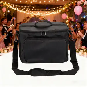 Durable Portable Waterproof Storage Bag for 2/4 Mini Cold Spark Machines - 600D Ripstop Polyester Case with Shoulder Strap & Top Handle