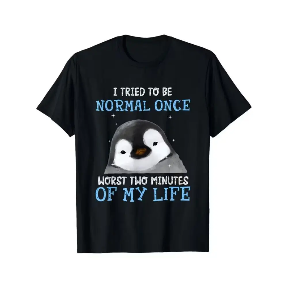 Penguin The Worst Two Minutes I Ever Tried to Live a Normal Life Themed Men's T-Shirt