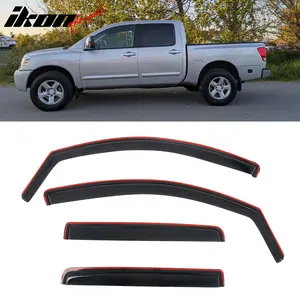 Window Deflector Shade for Nissan Titan Crew Cab 2004-2015 In-Channel