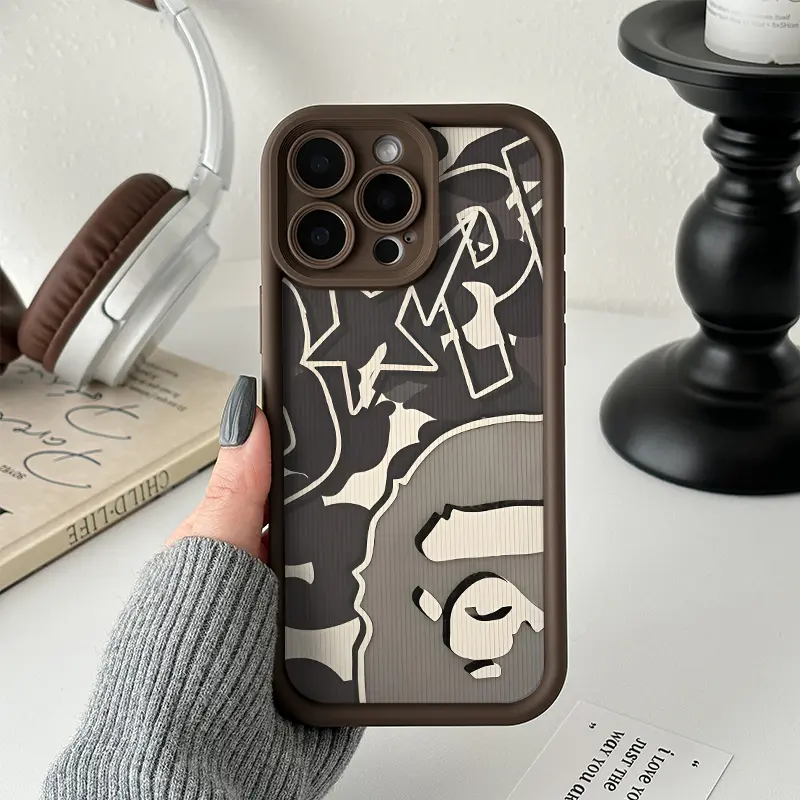 Street Graffiti iPhone Case - Luxury TPU Silicon Design, Ultra-Thin Shock-Proof Anti-Drop Enhanced Protection, Perfect Holiday/Birthday Gift for iPhone 17/16/16 Plus/15/14/13/12/11 Pro Max High-Quality Accessory