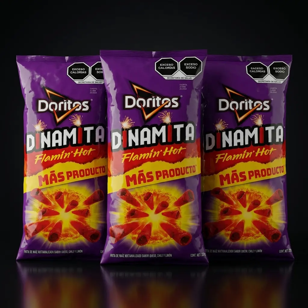 Doritos Dinamita Flaming Hot Extreme Spicy Crisps, Flavored Snack Chips (220g)