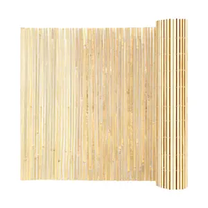 VEVOR Natural Bamboo Fence Privacy Screen,  Eco-Friendly Privacy Bamboo Slat Fence, 6 ft H x 13 ft L Decorative Bamboo Screen Panel, for Garden, Backyard, Balcony, Patio, Pool Side