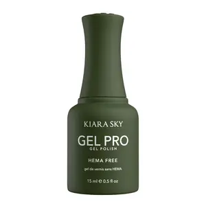 Kiara Sky Gel Pro - In The Greentime HEMA-Free + TPO Free Nail Gel Polish | Intense Pigmentation, Long-Lasting Wear | Finish: Cream 15ml