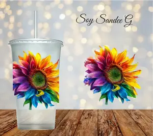 Colorful Sunflower - UVDTF Decal for cups/hard surfaces sticker