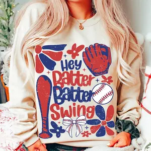 Baseball Batter Batter Swing T-Shirt & Sweatshirt, Baseball Boho Floral T-Shirt & Sweatshirt, Game Day Baseball T-Shirt & Sweatshirt, Baseball Bow T-Shirt & Sweatshirt, Retro Baseball Mama T-Shirt & Sweatshirt, Sport Mama T-Shirt & Sweatshirt