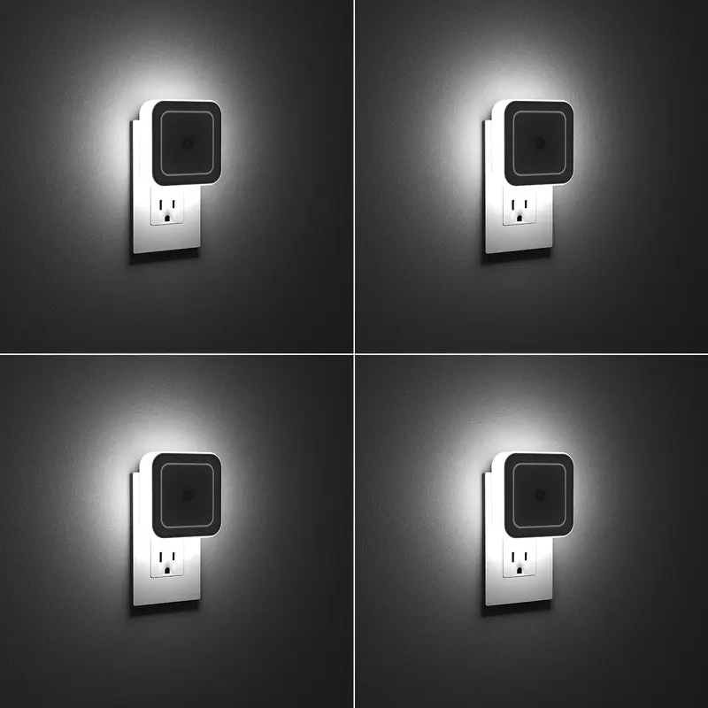 DGAPHRO Night Light, Night Lights Plug into Wall 4-Pack,Plug in Night Light,Dusk to Dawn 1W Nightlight Led Night Lights for Bedroom, Bathroom, Hallway Warm White
