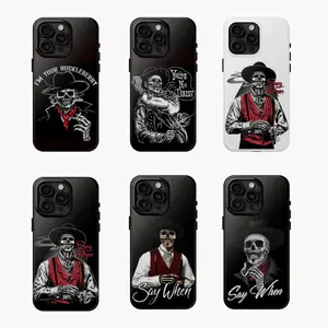 Doc Holliday Val Kilmer Tombstone Movie Smartphone Case, Vintage Western Aesthetic Tough Protective Casing for iPhone 12-17 Series, Cellphone Handheld Accessories