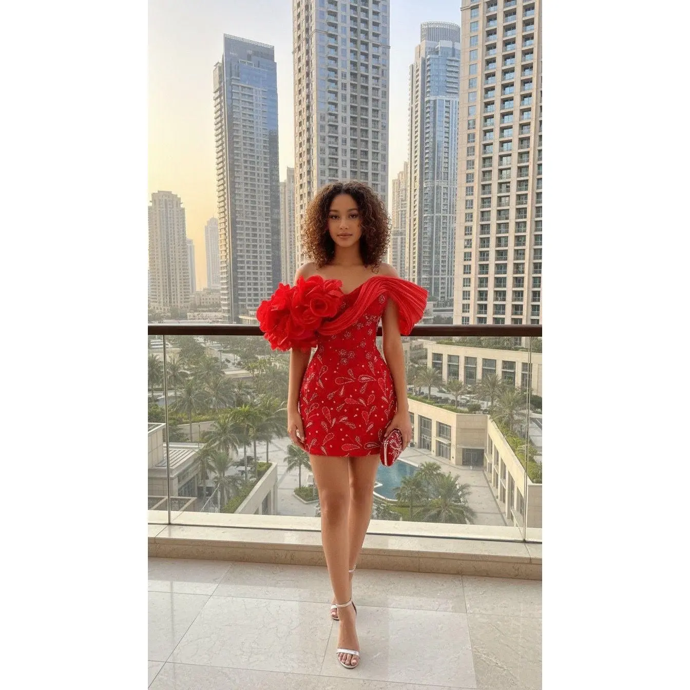 Mini Wrap Me Prom Dress