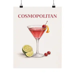 Cosmopolitan Cocktail Poster