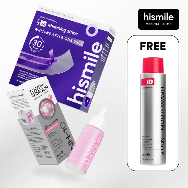 [NEW] [Hismile] Affordable Whitening Set | FREE Whitening Mouthwash, includes 3 products for the complete smilecare routine