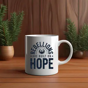 Rebellions Are Built On Hope Mug, Minnesota Rebel Alliance Political  Mug, MN State Bird Loon Protest & Resistance tea Cup