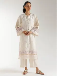 Women's 3-Piece Embroidered Suit - Chic Solid Design, Button Accents, Floral Long-Sleeve Shirt, Formal Occasion Style, Women's Clothes, Outfits Inspo