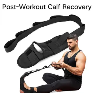 Leg Stretcher Strap for Plantar Fasciitis Relief Calf & Hamstring Stretch Band for Yoga Recovery Home Pilates Equipment Post-Strength Training Leg & Calf Recovery Durable Elastic Bands