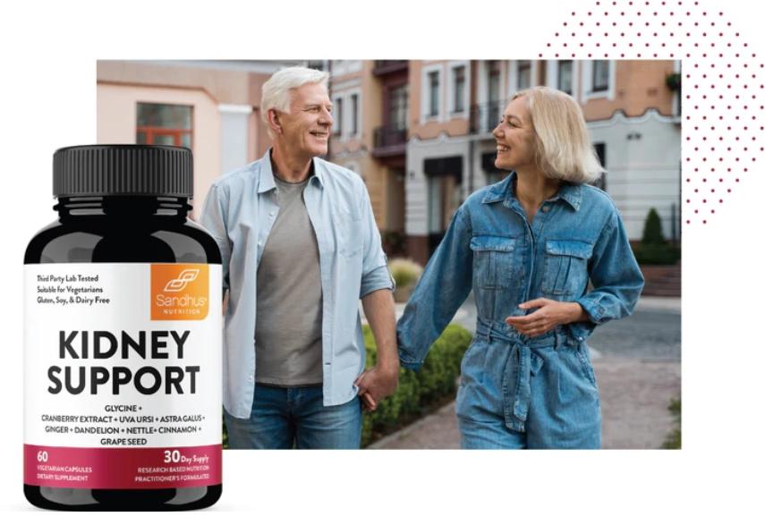 【Sandhus】Kidney Cleanse Detox Supplement for Bladder & Urinary Tract Healthcare, with Cranberry, Grape Seed, Uva Ursi Extract to Support Kidneys