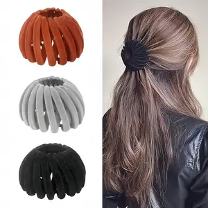 3PCS Expandable Hair Clips for Women – Magic Bird Nest Hair Clip for Thin to Thick Hair, Flexible Ponytail Holders for Bun Styles, Easy Grip & No Damage, Ideal for Daily Wear, Parties & Travel