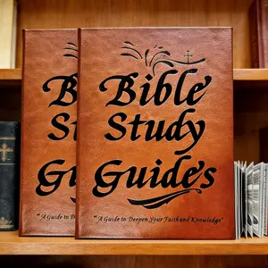 Petit Bits 2PCS 66-page Bible Study Guide, Daily Devotional Journal Strengthens Faith, Ideal for Personal Group Study and Prayer, Notebook, Christian Easter Gift (A5, PU Leather Cover) Charts Maps Reproducible Edition Women Beginners