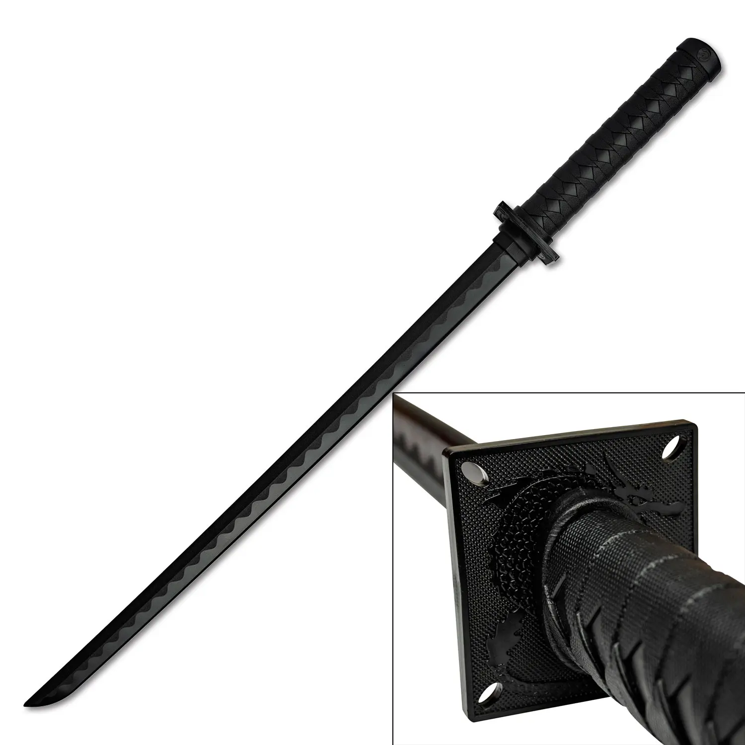 MasterUSA Durable Martial Arts Training Sword - 33.5" Polypropylene Blade with Polypropylene Guard, Perfect Balance & Balanced Weight - 1801PP