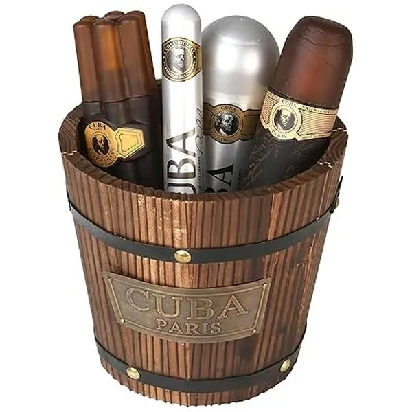 Cuba Gold Men’s 4-Pc Cologne Gift Set, EDT Spray, Deodorant Spray, After Shave & Shower Gel, Travel Value Pack, Gift for Men