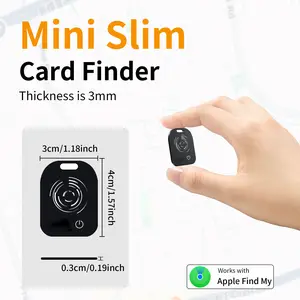 Ultra-Slim Mini GPS Car Tracker AnyTime Location No Subscription Required Magnetic Anti-Theft Device for apple Find My Enabled Devices with Long Battery Life(iOS only)