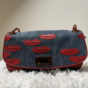 Pre-owned PRADA Denim/LAMB Clutches & Wristlets Demin Chain Shoulder Bag PRADA
