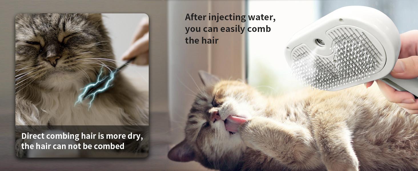 pet grooming brush close‑up