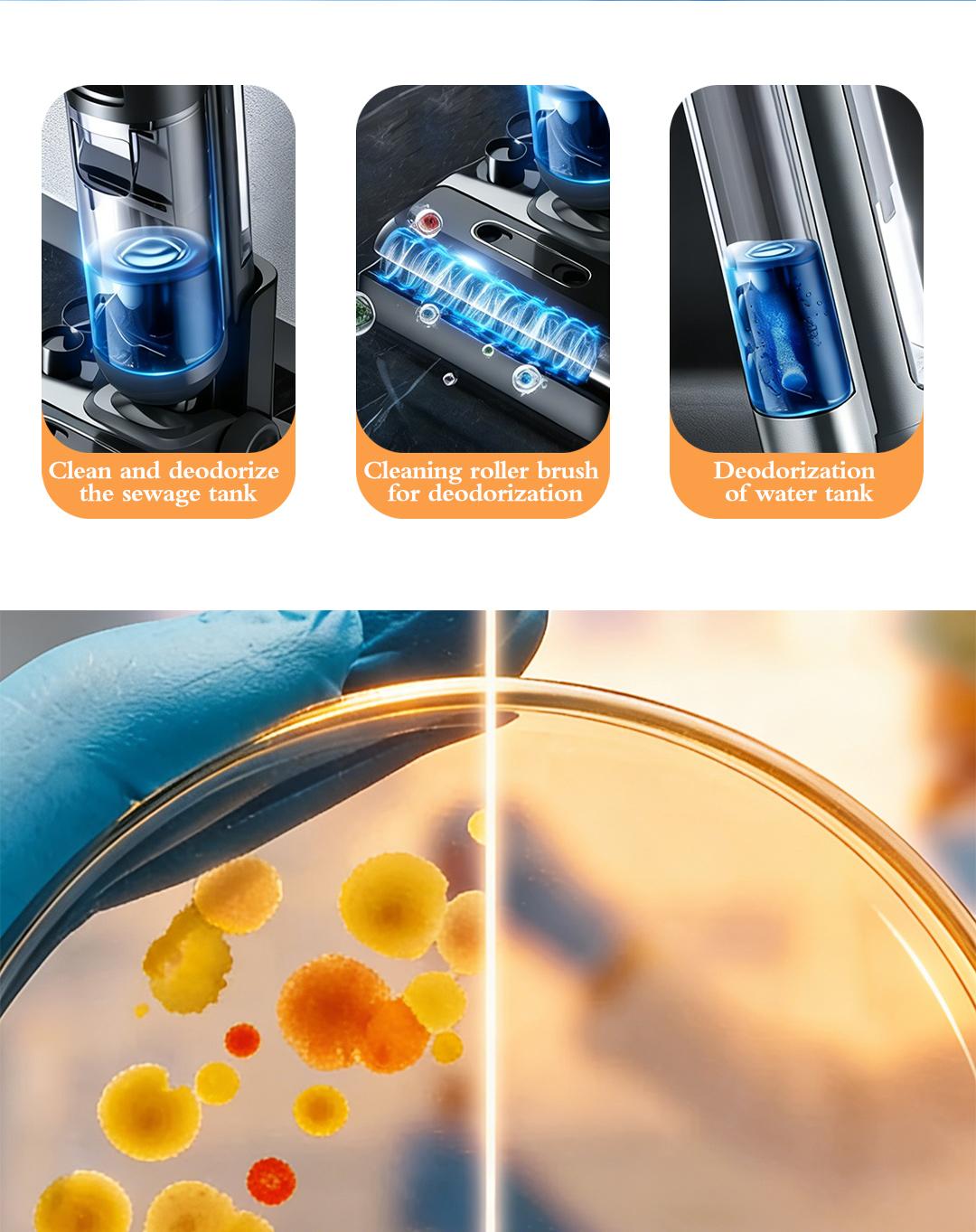 SOPAMI 12-Pack Floor Cleaning Tablets - Lemon Fragrance, Eco-Safe & Eliminates Tough Floor Odors