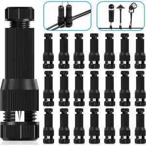 Low Voltage Waterproof Replacement Landscape Light Cable Connector 12-20 Gauge Wire Connectors for Landscape Lighting Path Lights-YY