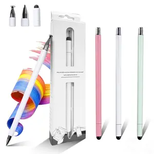 3-in-1 Stylus Pen, Portable Multifunctional Touchscreen Stylus Pen Compatible with iPad, Android and Other Tablets and Phones, Touchscreen Pen