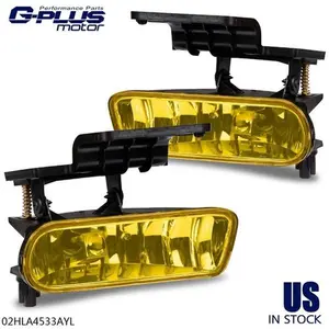 Fit For 01-06 GMC Yukon Fog Lights Bumper Yellow Lens Replacement Lamp 1Pair G-PLUS