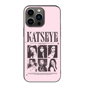 KATSEYE "Beautiful Chaos" Vintage Tour Poster Slim Liquid Silicone iPhone Cover Bubblegum Pink for iPhone 11-16 Pro Max Retro Pop Aesthetic Fan Gift