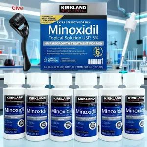 KIRKLAND Minoxidil Liquid Extra StrengthHair Regrowth Treatment for Men, 5%Topical Solution