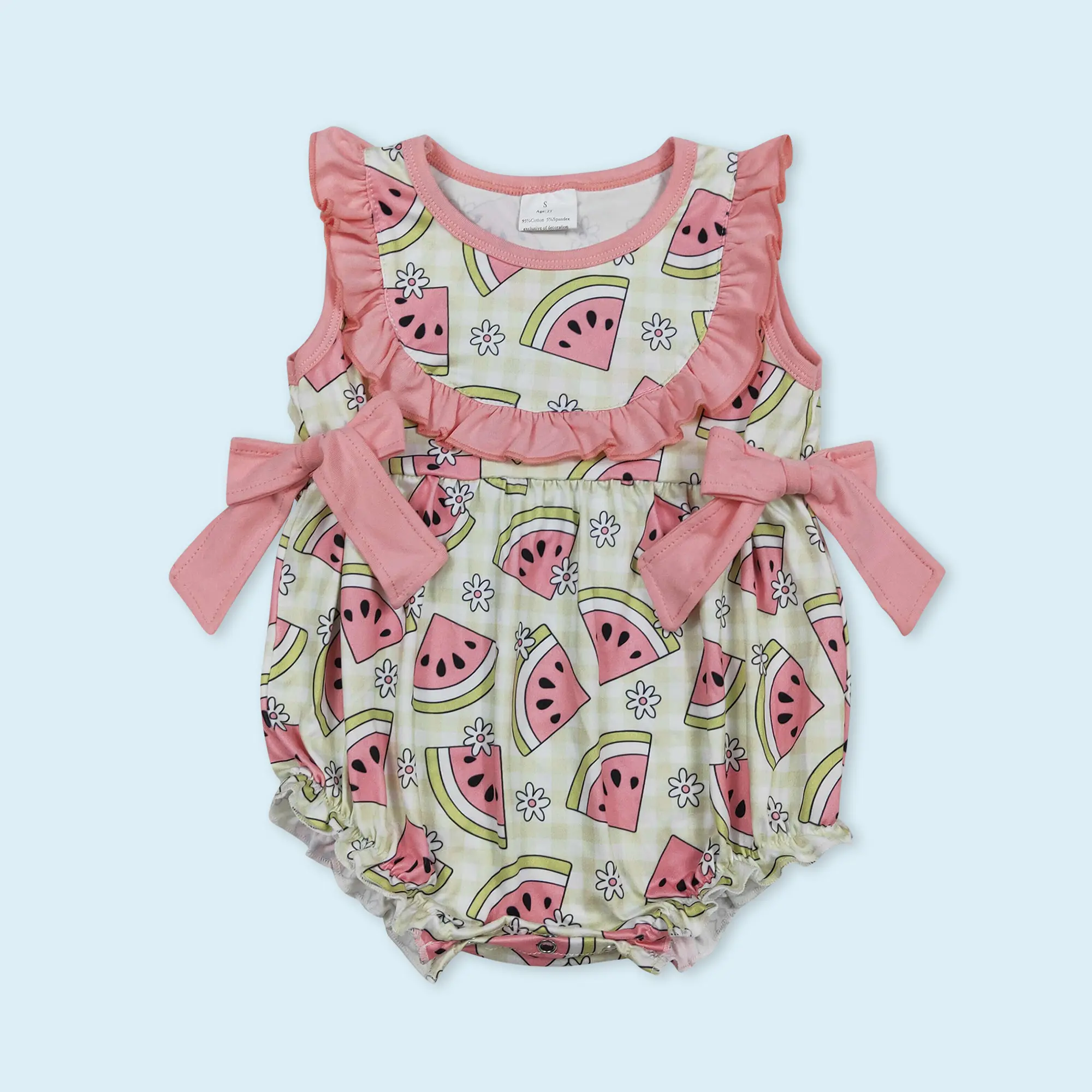 Baby girls watermelon summer romper Baby girls watermelon summer romper